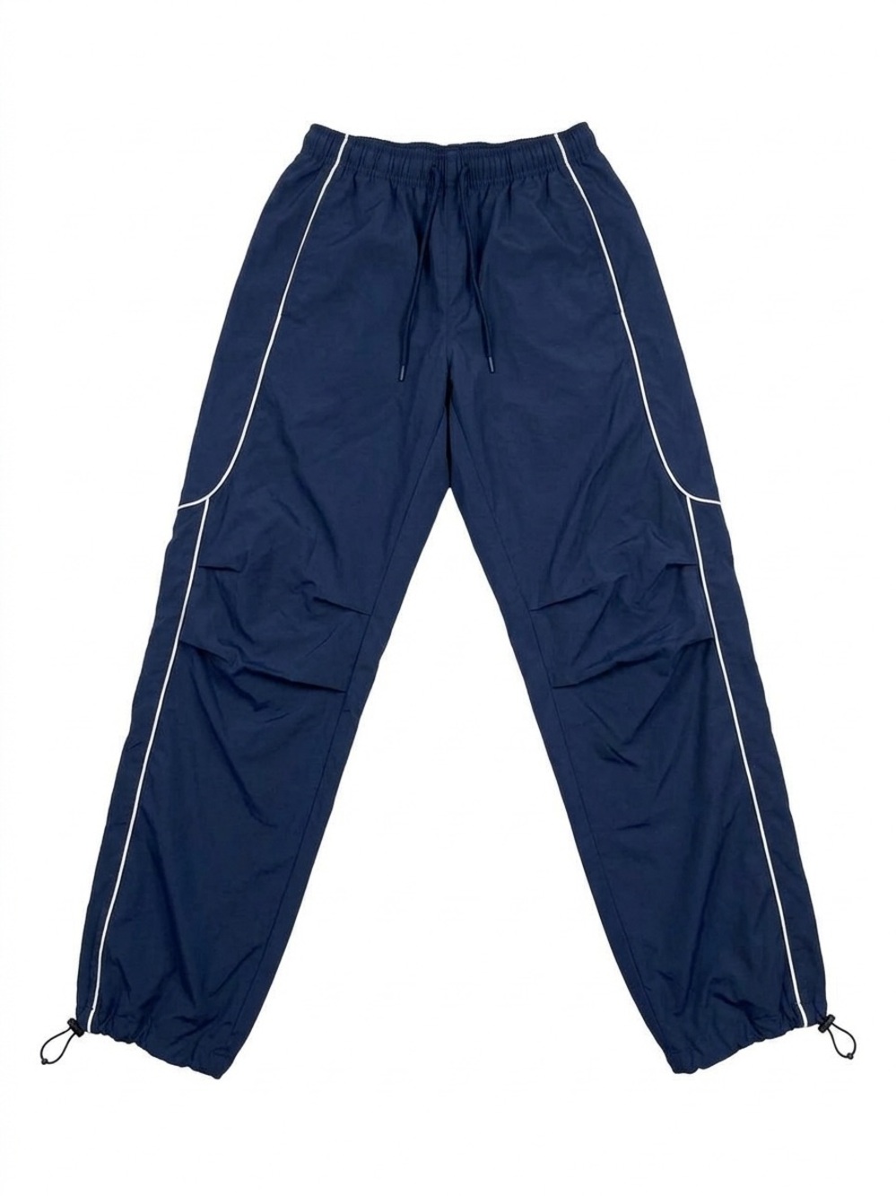 BDG Navy Track Pants with White Piping